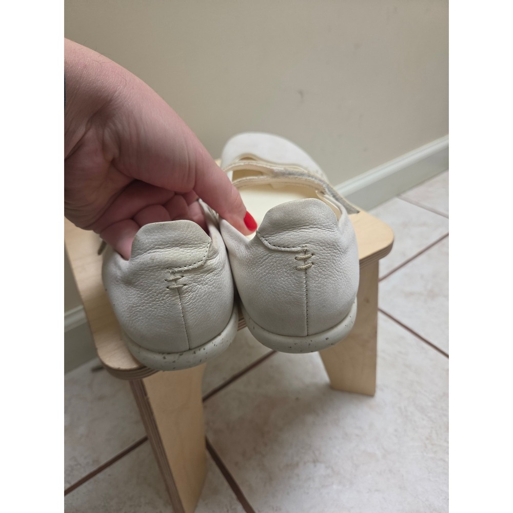 Kalso Dash Mary Jane Flats Chalk White Leather Barefoot Shoes Womens 8 Wide - Picture 6 of 8